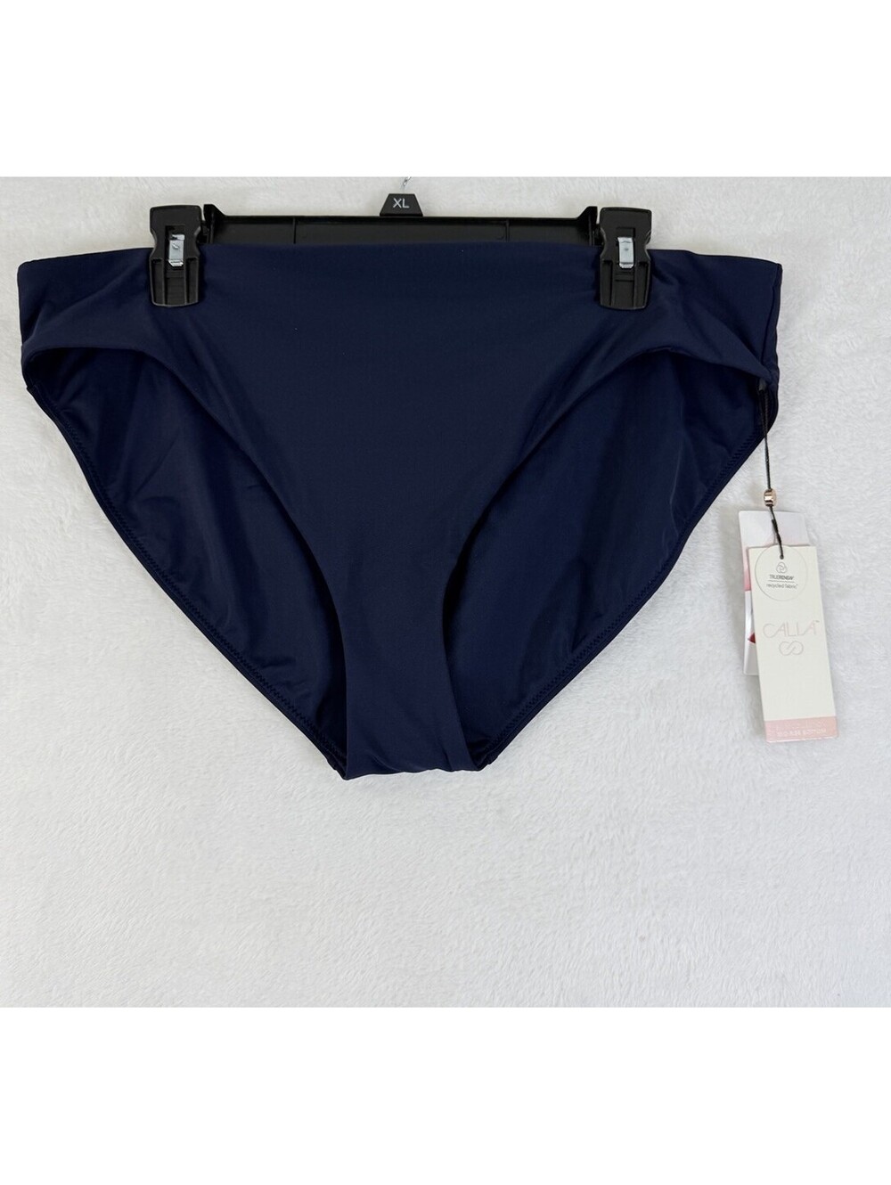 Calia Swim Bikini Bottom XL Womens Navy Blue Core Mid Rise Swimwear New NWT